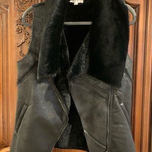 Faux fur vest